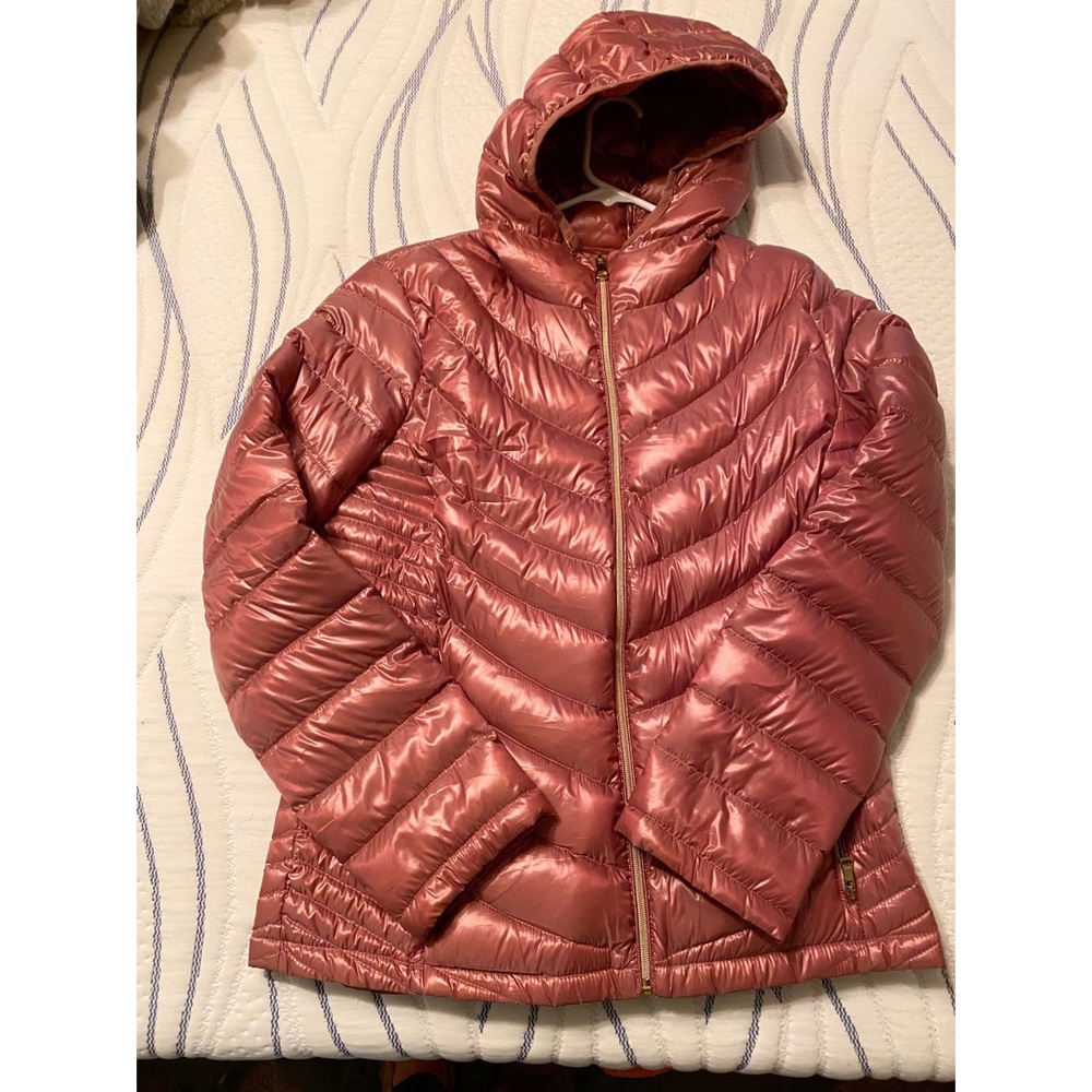 Calvin Klein Rose Gold puffer coat